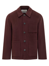 Amaranto Burgundy Wool Jacket with Pockets - Amaranto | Lidia Shopping