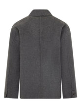 Amaranto Grey Wool Jacket with Pockets - Amaranto | Lidia Shopping