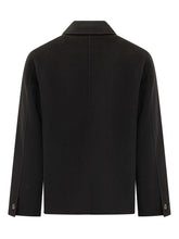 Amaranto black wool jacket with front pockets - Amaranto | Lidia Shopping