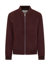 Amaranto Wool Bomber Jacket with Zip - Amaranto | Lidia Shopping