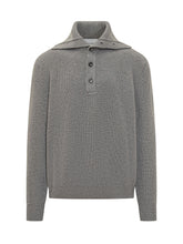 Amaranto Grey Wool Polo Sweater - Amaranto | Lidia Shopping