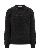 Amaranto Black Cable Knit Crewneck Sweater - Amaranto | Lidia Shopping