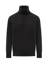 Amaranto Black Wool Turtleneck - Amaranto | Lidia Shopping