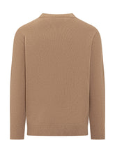 Amaranto Camel Wool Crewneck Sweater - Amaranto | Lidia Shopping