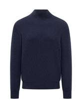 Amaranto Blue Wool Turtleneck Sweater - Amaranto | Lidia Shopping