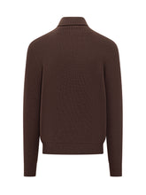 Amaranto Brown Wool Turtleneck Sweater - Amaranto | Lidia Shopping