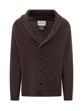 Amaranto Brown Cable Knit Cardigan with Buttons - Amaranto | Lidia Shopping