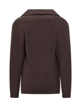 Amaranto Brown Cable Knit Cardigan with Buttons - Amaranto | Lidia Shopping