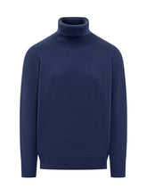 Amaranto Blue Wool Turtleneck - Amaranto | Lidia Shopping