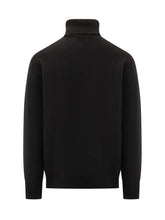 Amaranto Black Wool Turtleneck - Amaranto | Lidia Shopping