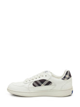Burberry Sneakers Basse in Pelle con Dettaglio Check - Burberry | Lidia Shopping