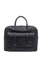 Orciani Jones Black Leather Duffel Bag - Collezione Happy Birthday | Lidia Shopping