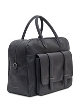 Orciani Jones Black Leather Duffel Bag - Collezione Happy Birthday | Lidia Shopping