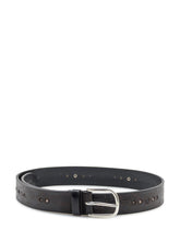 Orciani Engraved Leather Belt with Studs and Metal Buckle - Fall/Winter 2025 - On Sale - Uomo | Lidia Shopping