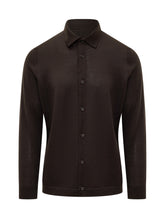 Camicia Marrone in Lana Zegna - Fall/Winter 2025 - On Sale - Uomo | Lidia Shopping