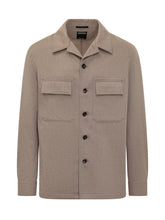 Overshirt Zegna Beige in Lana con Tasche - Fall/Winter 2025 - On Sale - Uomo | Lidia Shopping