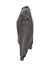 Off-White Black Washed Sweatshirt with Logo - Off White | Lidia Shopping