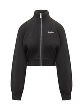 Off-White Black Zip-Up Cropped Sweatshirt - Off White | Lidia Shopping