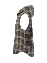 Off-White Gilet Imbottito a Quadri con Cappuccio - Fall/Winter 2025 - On Sale - Uomo | Lidia Shopping