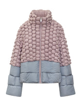Raxxy Two-Tone Quilted Puffer Jacket Pink and Grey - Promo Extra 10% | Lidia Shopping