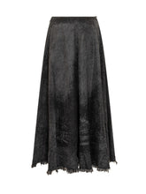 Diesel Black Faux Fur-Effect Midi Skirt - Diesel | Lidia Shopping