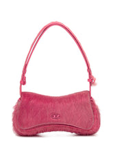Diesel Pink Faux Fur Shoulder Bag with Logo - Diesel | Lidia Shopping