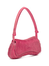 Diesel Pink Faux Fur Shoulder Bag with Logo - Diesel | Lidia Shopping