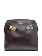 Ferragamo Brown Leather Handbag with Gold Buckle - Ferragamo | Lidia Shopping