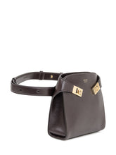 Ferragamo Brown Leather Handbag with Gold Buckle - Ferragamo | Lidia Shopping