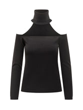 Maglia Spalle Scoperte Nera Semicouture - Promo Extra 10% | Lidia Shopping