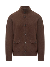 Ballantyne Brown Wool Cardigan with Pockets - BALLANTYNE | Lidia Shopping