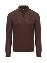 Ballantyne Brown Wool Long-Sleeve Polo - BALLANTYNE | Lidia Shopping