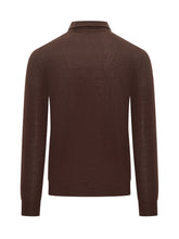 Ballantyne Brown Wool Long-Sleeve Polo - BALLANTYNE | Lidia Shopping