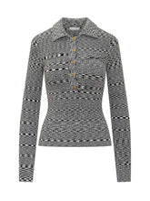 Ganni Maglia Jacquard a Maniche Lunghe con Bottoni - Ganni | Lidia Shopping