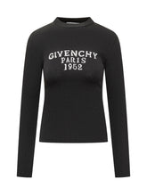 Givenchy Maglia Nera con Logo Ricamato - Givenchy | Lidia Shopping