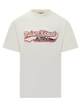Autry x Maison Kitsunè T-Shirt Bianca con Logo - AUTRY M KITSUNE | Lidia Shopping