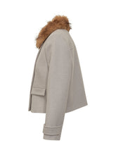 Short Jacket with Faux Fur Collar Ba&sh - Baandsh | Lidia Shopping
