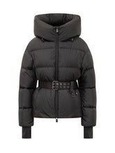 Moncler Grenoble Black Down Jacket with Belt - Moncler Grenoble | Lidia Shopping
