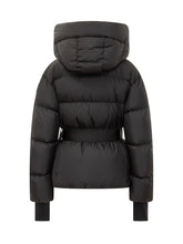Moncler Grenoble Black Down Jacket with Belt - Moncler Grenoble | Lidia Shopping
