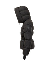 Moncler Grenoble Black Down Jacket with Belt - Moncler Grenoble | Lidia Shopping