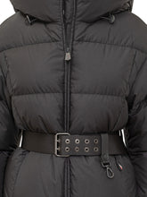 Moncler Grenoble Black Down Jacket with Belt - Moncler Grenoble | Lidia Shopping