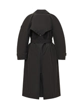 4 Moncler Edward Enninful Trench Nero Doppiopetto - Fall/Winter 2025 - On Sale - Uomo | Lidia Shopping