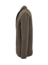 Green Cable-Knit Cardigan Albarena - ALBARENA | Lidia Shopping