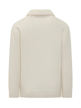 Cream Cable-Knit Cardigan Albarena - ALBARENA | Lidia Shopping