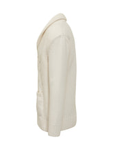 Cream Cable-Knit Cardigan Albarena - ALBARENA | Lidia Shopping