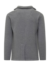 Albarena Grey Knit Jacket with Herringbone Pattern - ALBARENA | Lidia Shopping