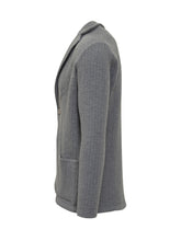 Albarena Grey Knit Jacket with Herringbone Pattern - ALBARENA | Lidia Shopping