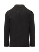 Albanera Black Double-Breasted Knit Jacket - ALBARENA | Lidia Shopping
