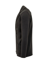 Albanera Black Double-Breasted Knit Jacket - ALBARENA | Lidia Shopping