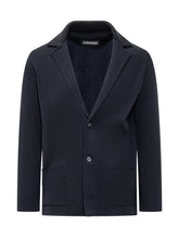 Albanera Blue Knit Jacket With Buttons - ALBARENA | Lidia Shopping